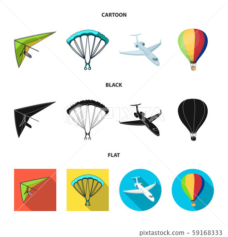 Isolated object of transport and object logo. Collection of transport and gliding stock symbol for Isolated object of transport and object logo. Collection of transport and gliding stock symbol for 59168333