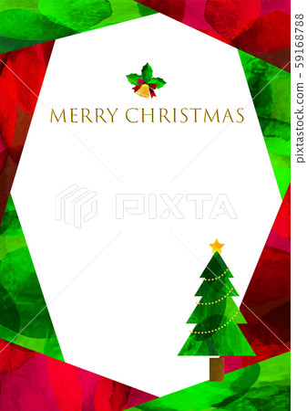 Paper-cut style_Frame_Christmas_Illustration_Tree_Vector 59168788