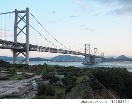 Seto Bridge at dusk Seto Bridge at dusk 59168894
