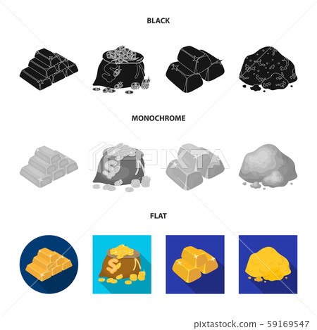 Vector design of and gold sign. Collection of and golden vector icon for stock. 59169547
