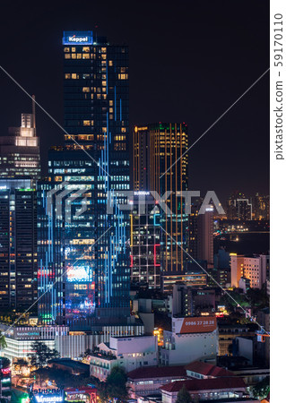 胡志明市，越南夜視圖 59170110