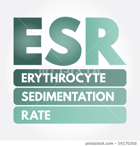 ESR - Erythrocyte Sedimentation Rate acronym 59170268