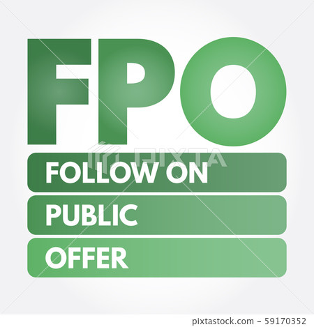 FPO - Follow on Public Offer acronym 59170352