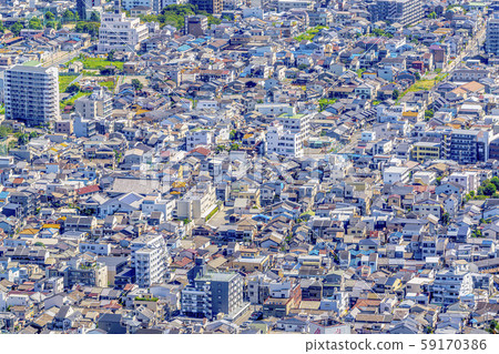 大阪市容人口稠密的房屋 大阪市容人口稠密的房屋 59170386