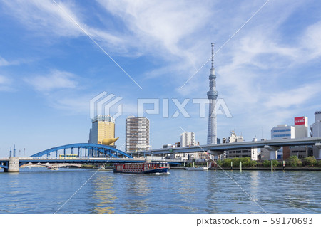 Urban landscape Sumida River and Tokyo Sky Tree Asakusa Urban landscape Sumida River and Tokyo Sky Tree Asakusa 59170693