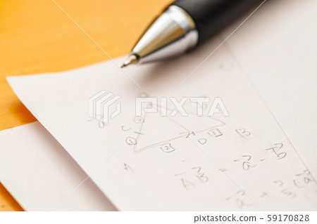 Math problems and pen and calculator 59170828
