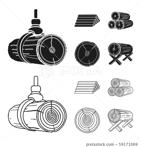 Isolated object of material and cement symbol. Collection of material and house stock symbol for web Isolated object of material and cement symbol. Collection of material and house stock symbol for web 59171069