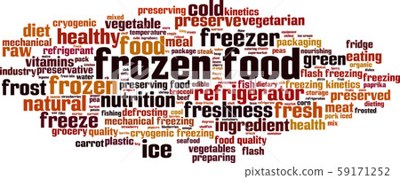 Frozen food word cloud 59171252