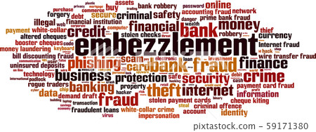 Embezzlement word cloud Embezzlement word cloud 59171380