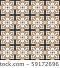 Beautiful floral seamless mosaic pattern 59172696