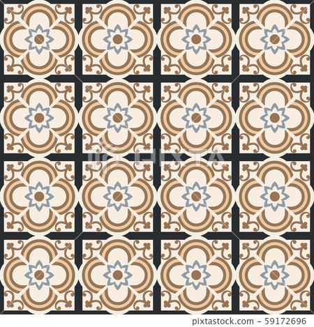 Beautiful floral seamless mosaic pattern Beautiful floral seamless mosaic pattern 59172696