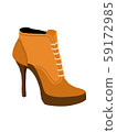 vintage woman high heel shoes retro style 59172985