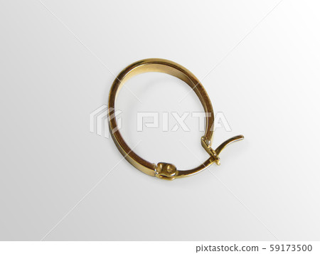 Round gold earring. 59173500