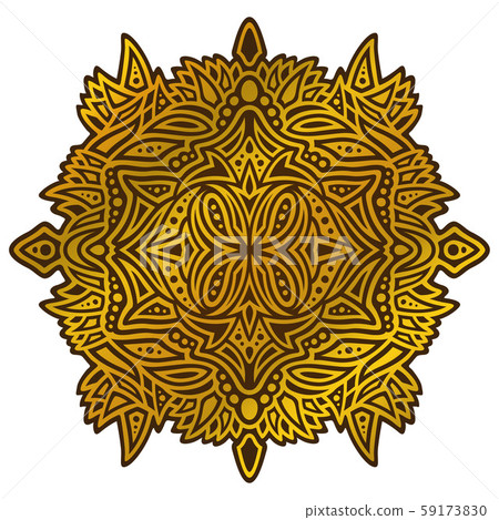 Colorful abstract art with golden color pattern Colorful abstract art with golden color pattern 59173830