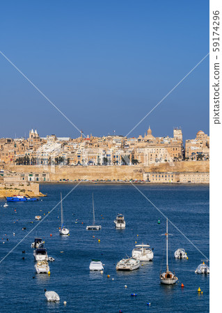Valletta City And Grand Harbour In Malta Valletta City And Grand Harbour In Malta 59174296
