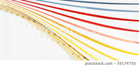 Trendy color stripes lines wave, great design for any purposes. Vector line pattern. Vector 59174758