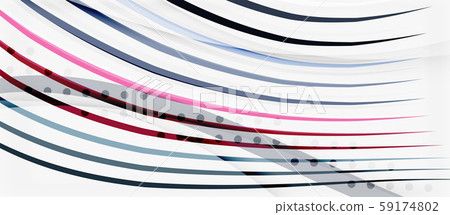 Trendy color stripes lines wave, great design for any purposes. Vector line pattern. Vector 59174802