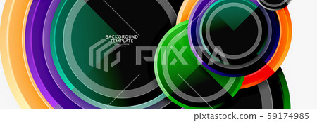 Circular pattern, abstract circles composition 59174985
