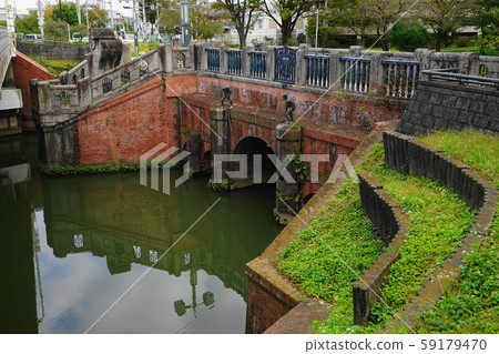 November Katsushika 06 Xiamen Bridge, Renga-made Arch Bridge, completed in 1882 59179470