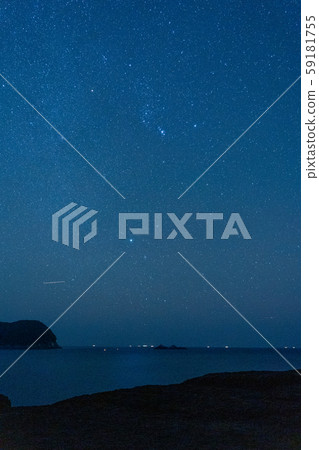 A perfect starry sky seen from Onigajo A perfect starry sky seen from Onigajo 59181755