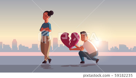 unhappy couple in depression having relationship problem life crisis break up divorce one-sided love unhappy couple in depression having relationship problem life crisis break up divorce one-sided love 59182235