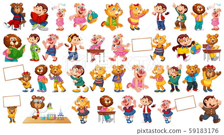 Animals acting in human-like actions and poses 59183176