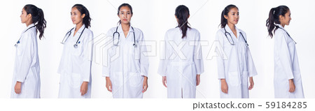 Doctor Nurse woman in labcoat uniform stethoscope Doctor Nurse woman in labcoat uniform stethoscope 59184285