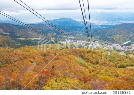 Zao autumn leaves ropeway mountain autumn 59186581