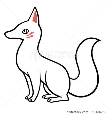 帶圖案的白色珊瑚2_的插圖（僅線條） 59186732