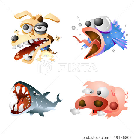 Gradient Comic Characters Gradient Comic Characters 59186805