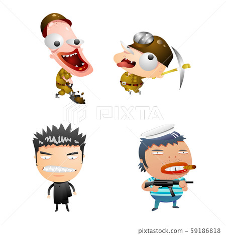 漸變漫畫人物 59186818