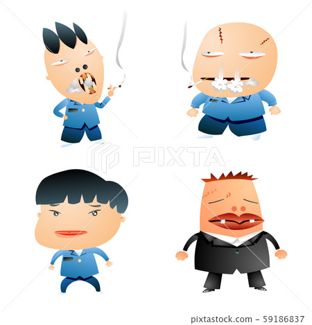 Gradient Comic Characters 59186837