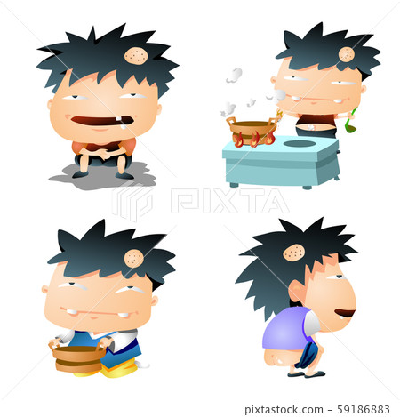 Gradient Comic Characters Gradient Comic Characters 59186883