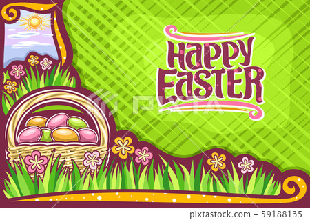 Vector greeting card for Easter holiday 59188135