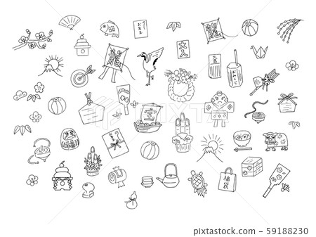 新年賀卡素材套裝 59188230