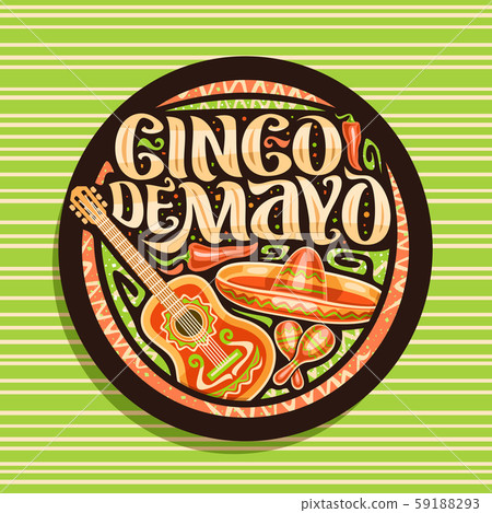 Vector logo for Cinco de Mayo holiday 59188293