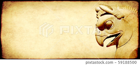 Grunge background with paper texture and head of Grunge background with paper texture and head of 59188500