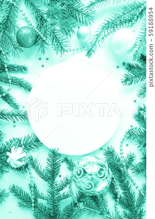 Merry Christmas and Happy new year. Trendy green 59188954