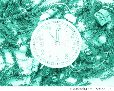Merry Christmas and Happy new year. Trendy green Merry Christmas and Happy new year. Trendy green 59188992