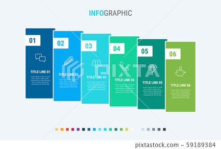 colorful timeline buttons infographic layout stock... Colorful diagram, infographic template.... - Stock Illustration ...