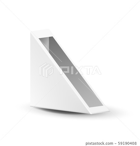 Box For Street Food Triangle Sandwiches Vector 59190408