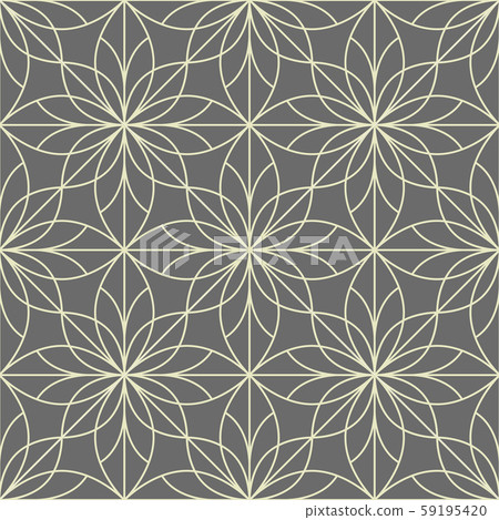 Flower geometric pattern. Seamless vector - Stock Illustration ...