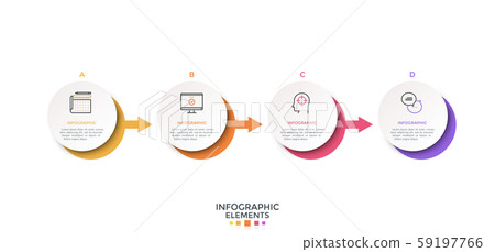Modern Infographic Template. Vector - Stock Illustration [59197766] - PIXTA