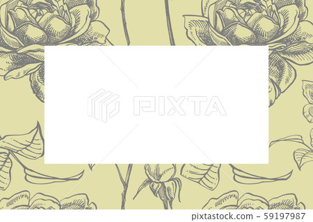 Wild rose flowers drawing and sketch illustrations. Decorative floral set for fabric, textile Wild rose flowers drawing and sketch illustrations. Decorative floral set for fabric, textile 59197987