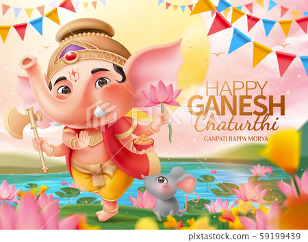 Happy Ganesh chaturthi design Happy Ganesh chaturthi design 59199439