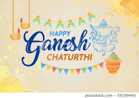 Happy Ganesh chaturthi design Happy Ganesh chaturthi design 59199440