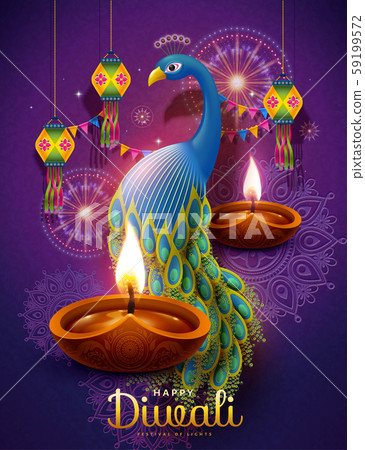 Happy Diwali festival - Stock Illustration [59199572] - PIXTA