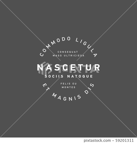 Vector set of outline emblems and badges Vector set of outline emblems and badges 59201311