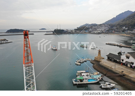 Aerial view of Tomonoura harbor Aerial view of Tomonoura harbor 59201405