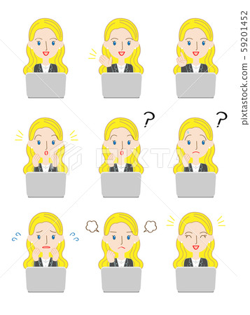 Foreign woman English conversation business woman 59201452
